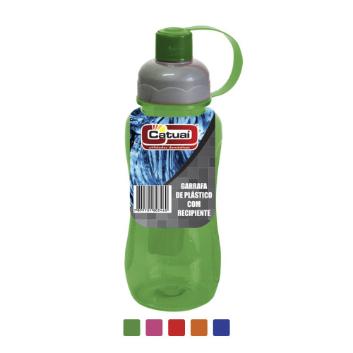 Garrafa de Plastico com  Recipiente 600ml [Catuaí 24905]