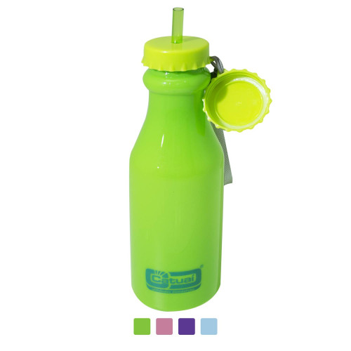 Garrafa Plastica com Tampa e Canudo 500ml [Catuaí 33246]