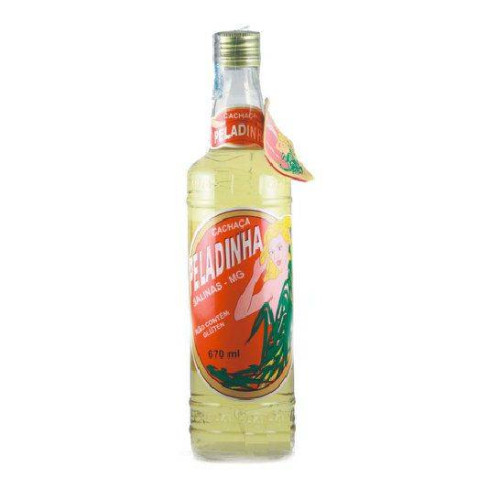 Cachaça Peladinha, Dourada, Envelhecida 4 anos em Barricas de Bálsamo, 670ml, 48%