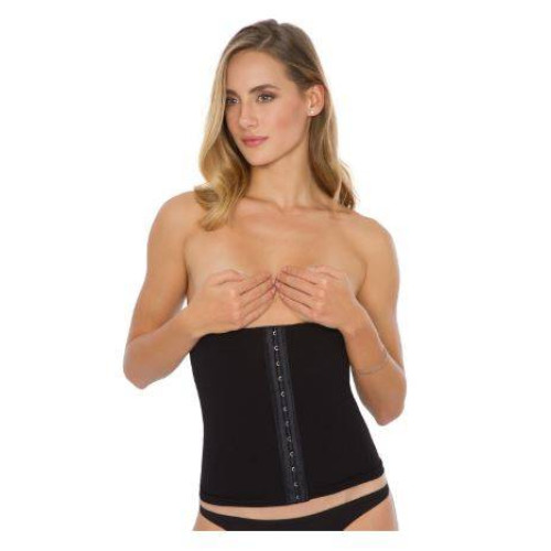 Corset Estético Plié Modelador com 2 Barbatanas Preto, 50320