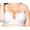 Sutiã Nadador Sensual Plus Size Rendado Dilady, Branco, 312170