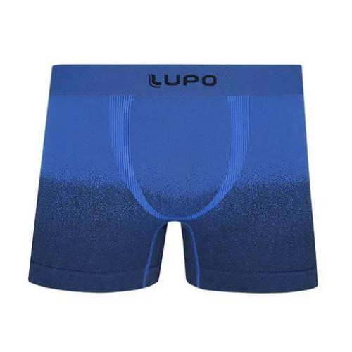 Cueca Lupo Boxer - Microfibra Sem Costura (Adulto), Azul, 535