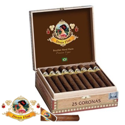 Charuto Dona Flor Corona Capa Clara Escura c/25 Unidades