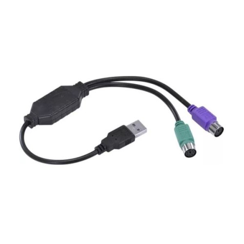 Cabo Adaptador Usb Para 2 Portas Ps2 Teclado E Mouse Ps2